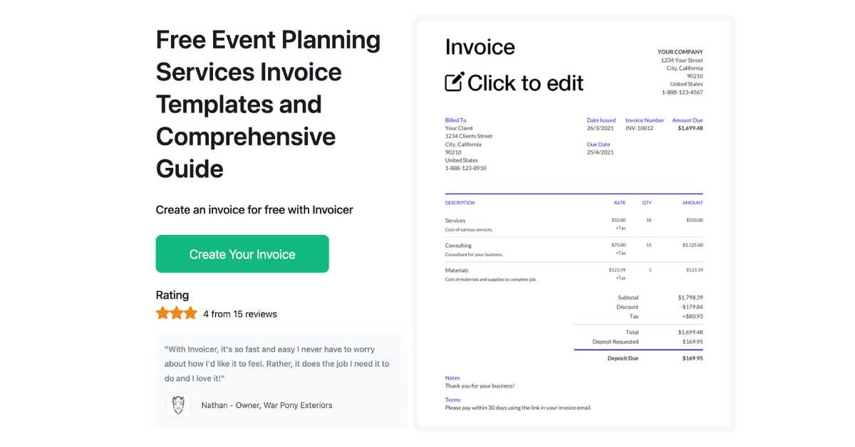 web development invoice template