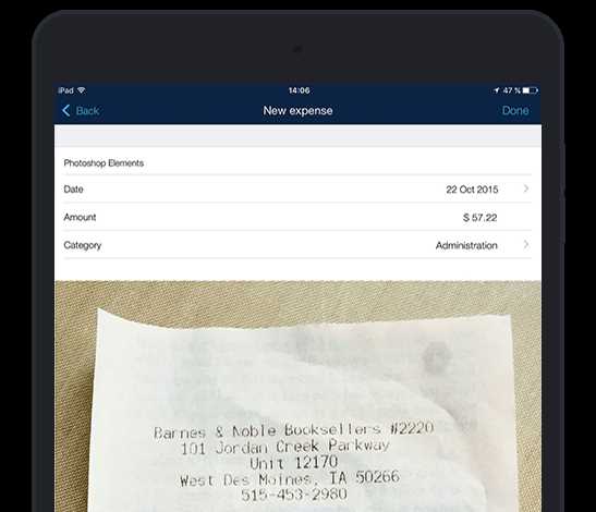 invoice template ipad app