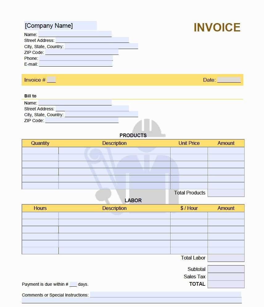 1099 invoice template