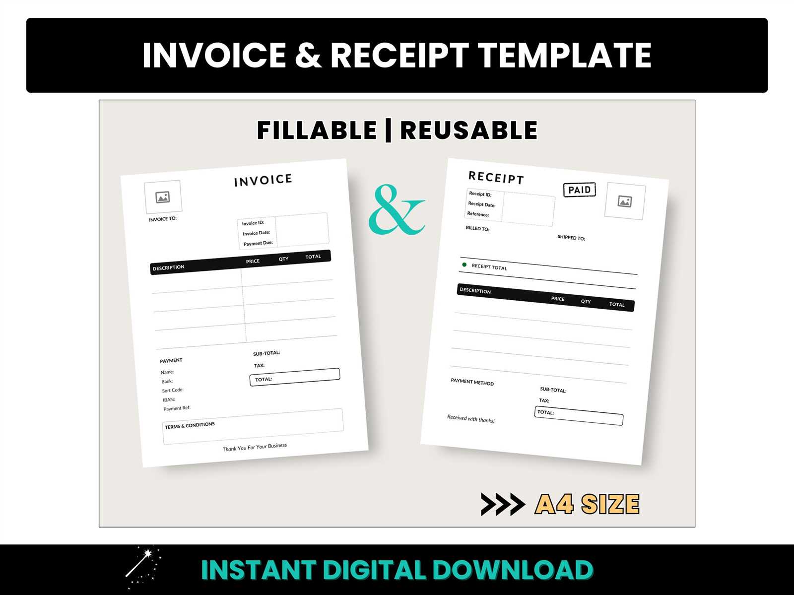 reusable invoice template