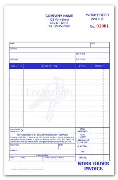 computer invoice template