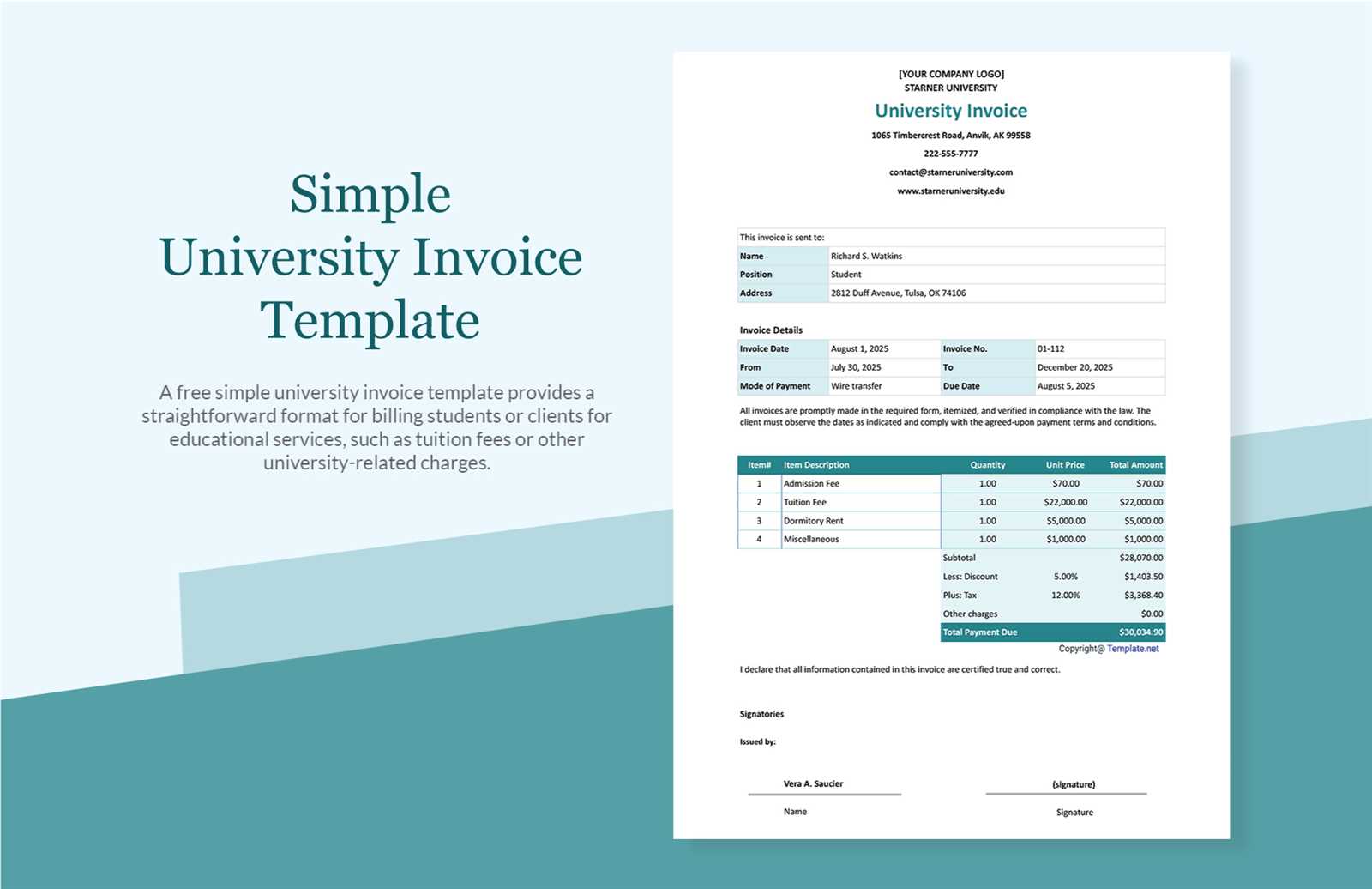 boutique invoice template
