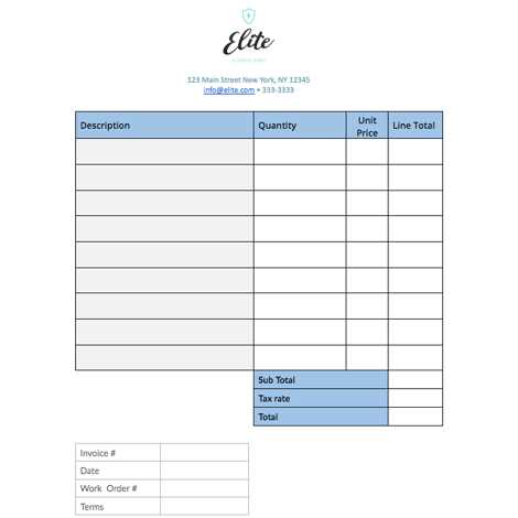 consultant invoice template doc