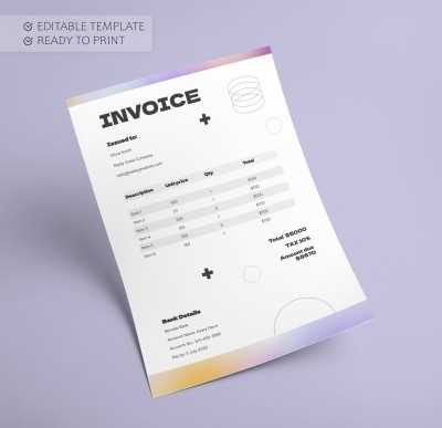 contractor invoice template free download
