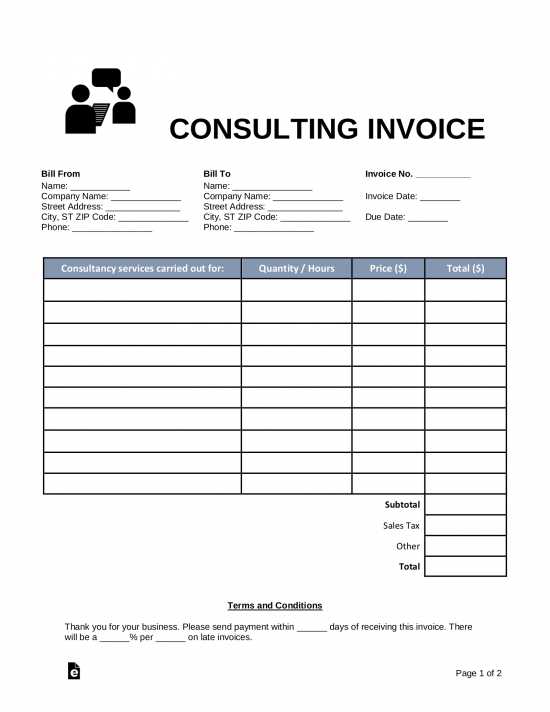 creating invoice template