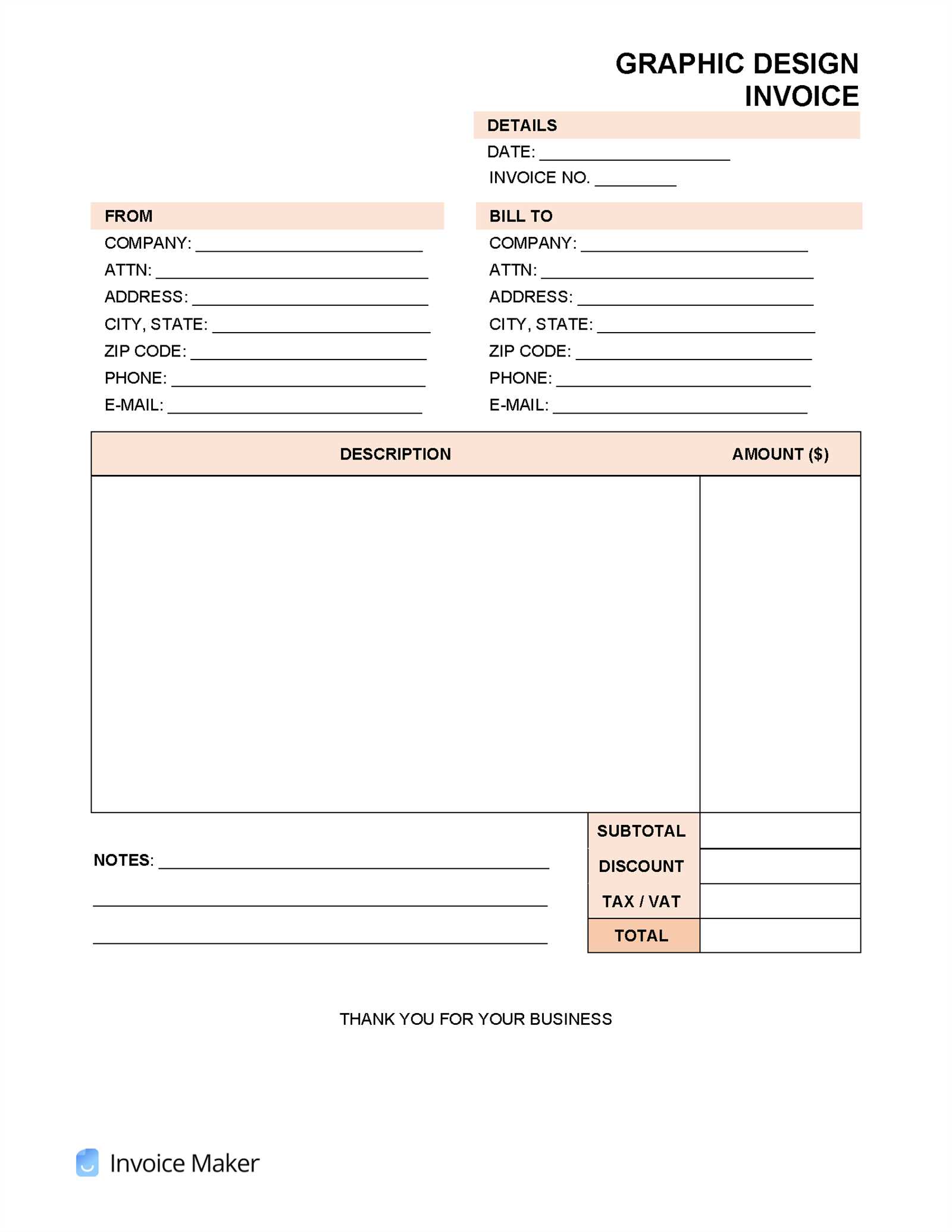 creative invoice template