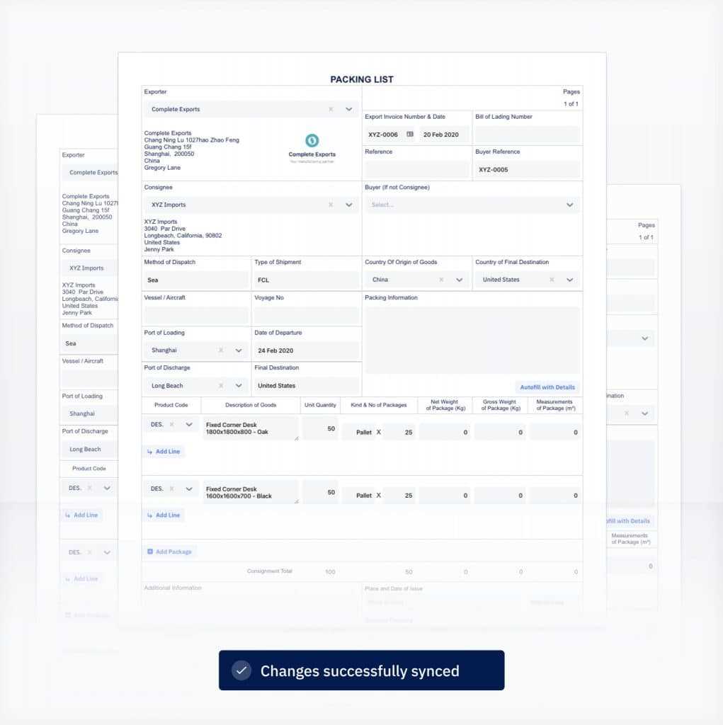 customs invoice template uk