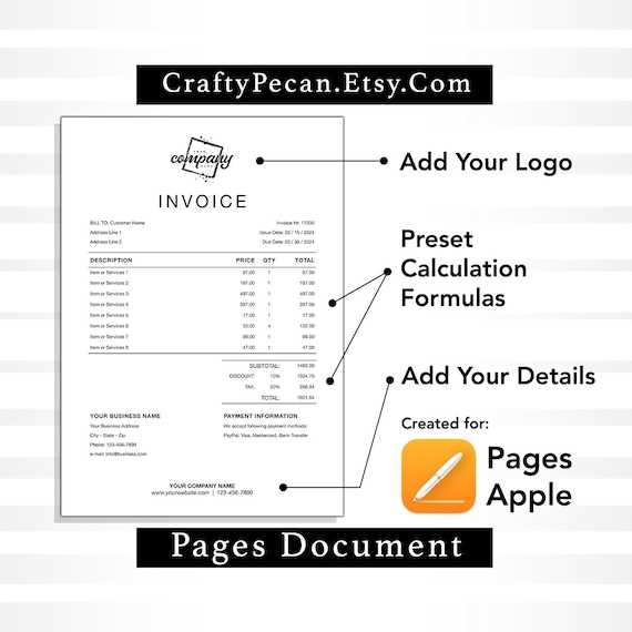 invoice template pages