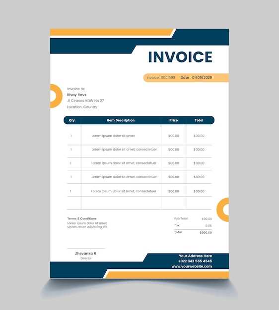 unique invoice template