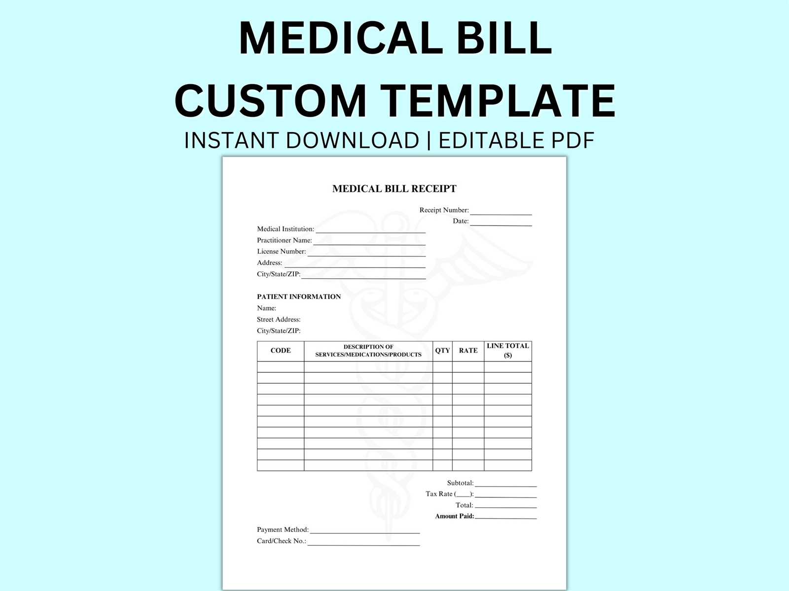 doctors invoice template