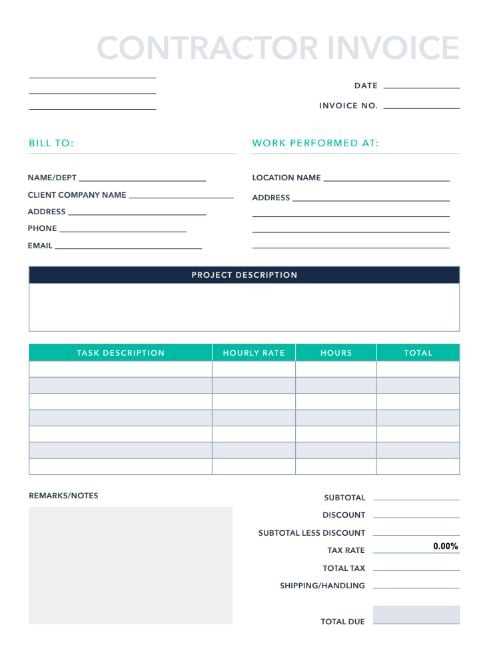 consulting services invoice template excel