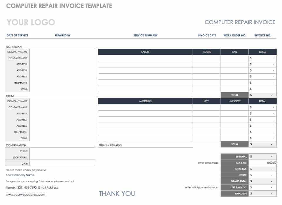 delivery driver invoice template