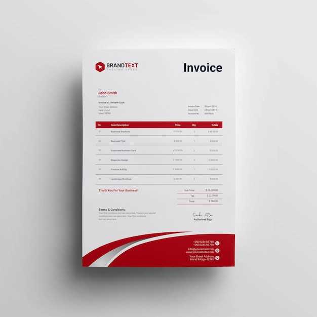 designer invoice template