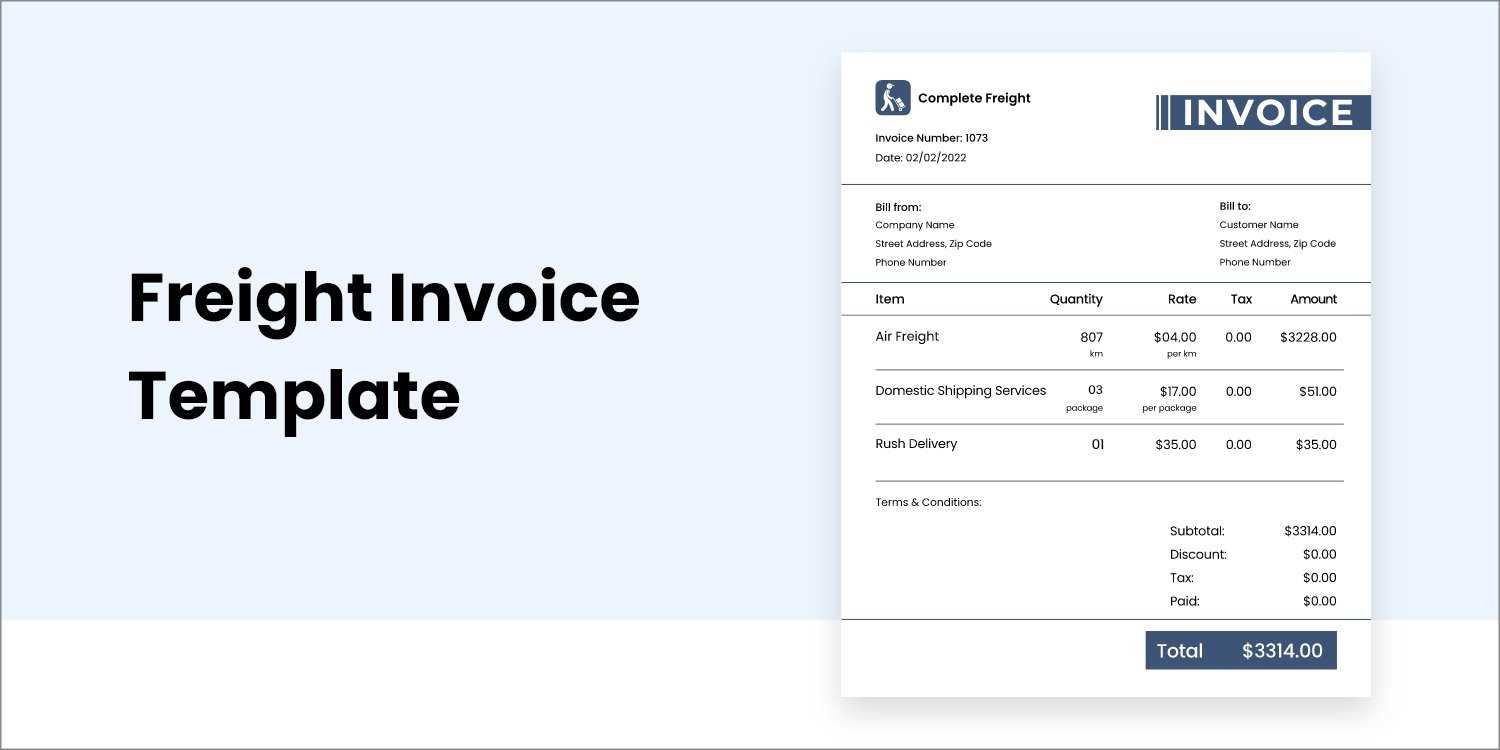 car transport invoice template