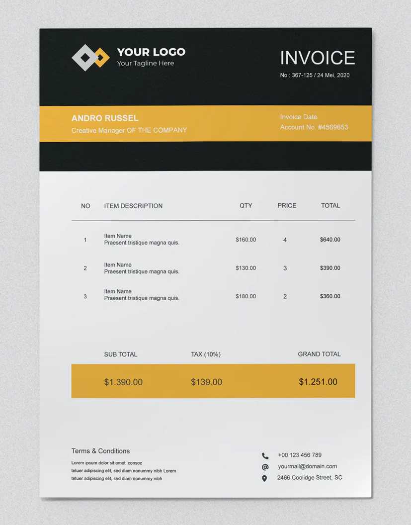 docx invoice template