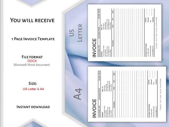 docx invoice template