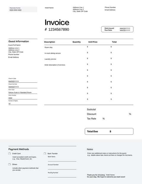 patient invoice template