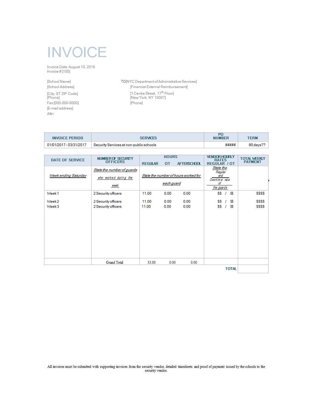 basic invoice template uk word