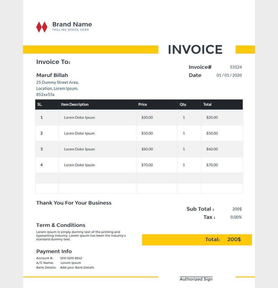 html print invoice template