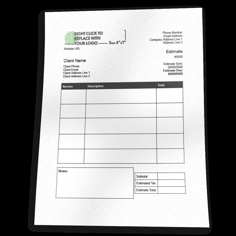 lawn service invoice template