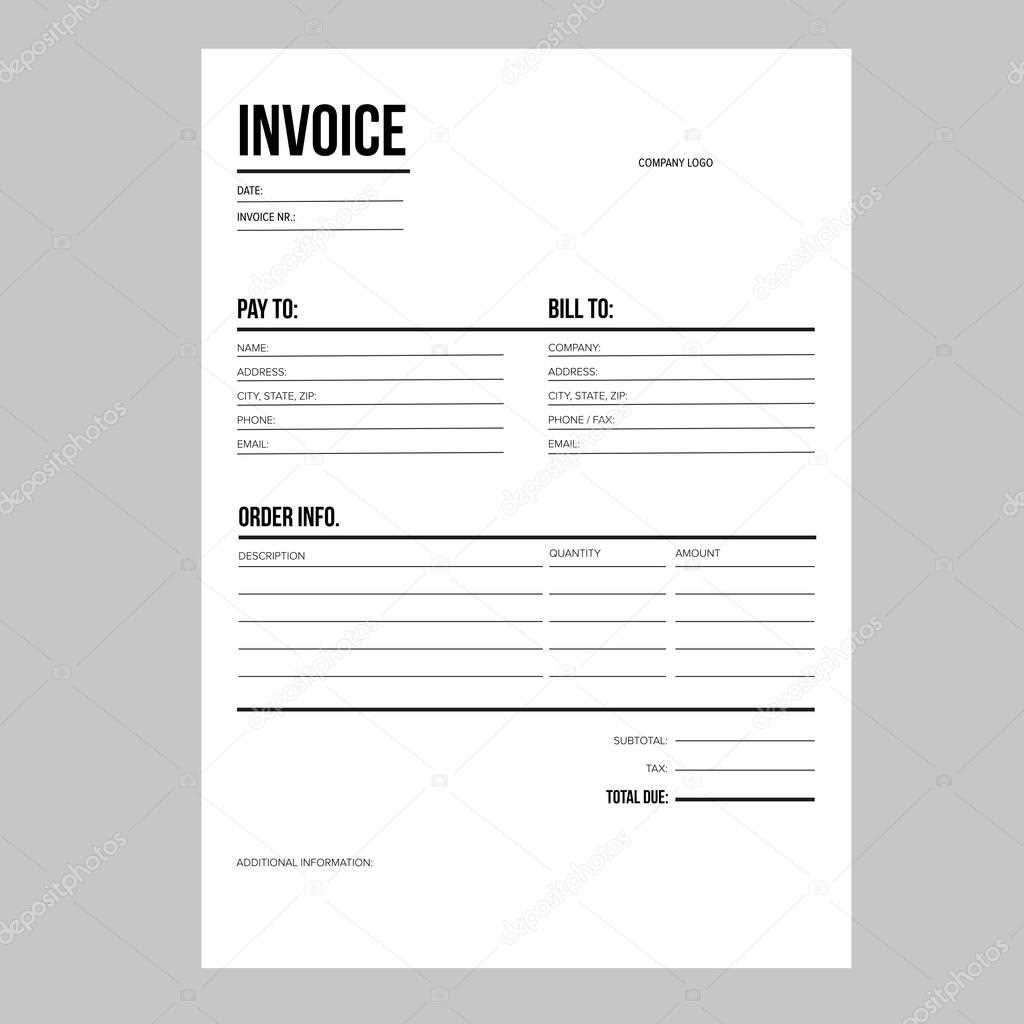 european invoice template