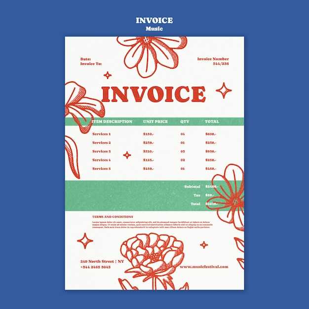 event invoice template