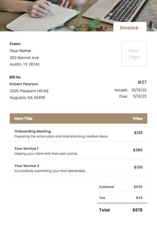 post production invoice template