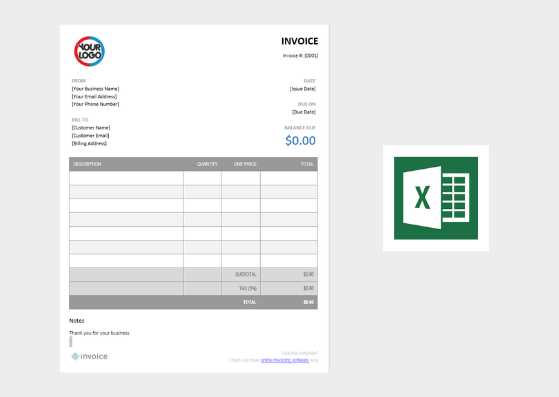 excel invoice template download