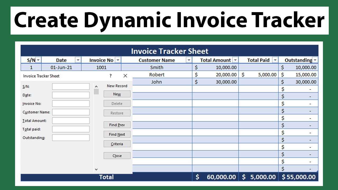 excel invoice template with database