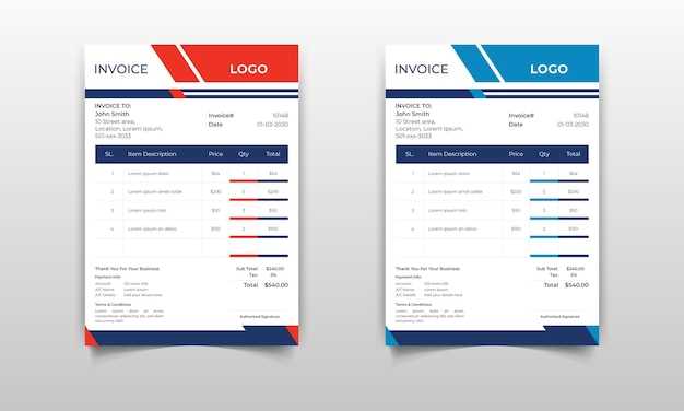 excel modern invoice template