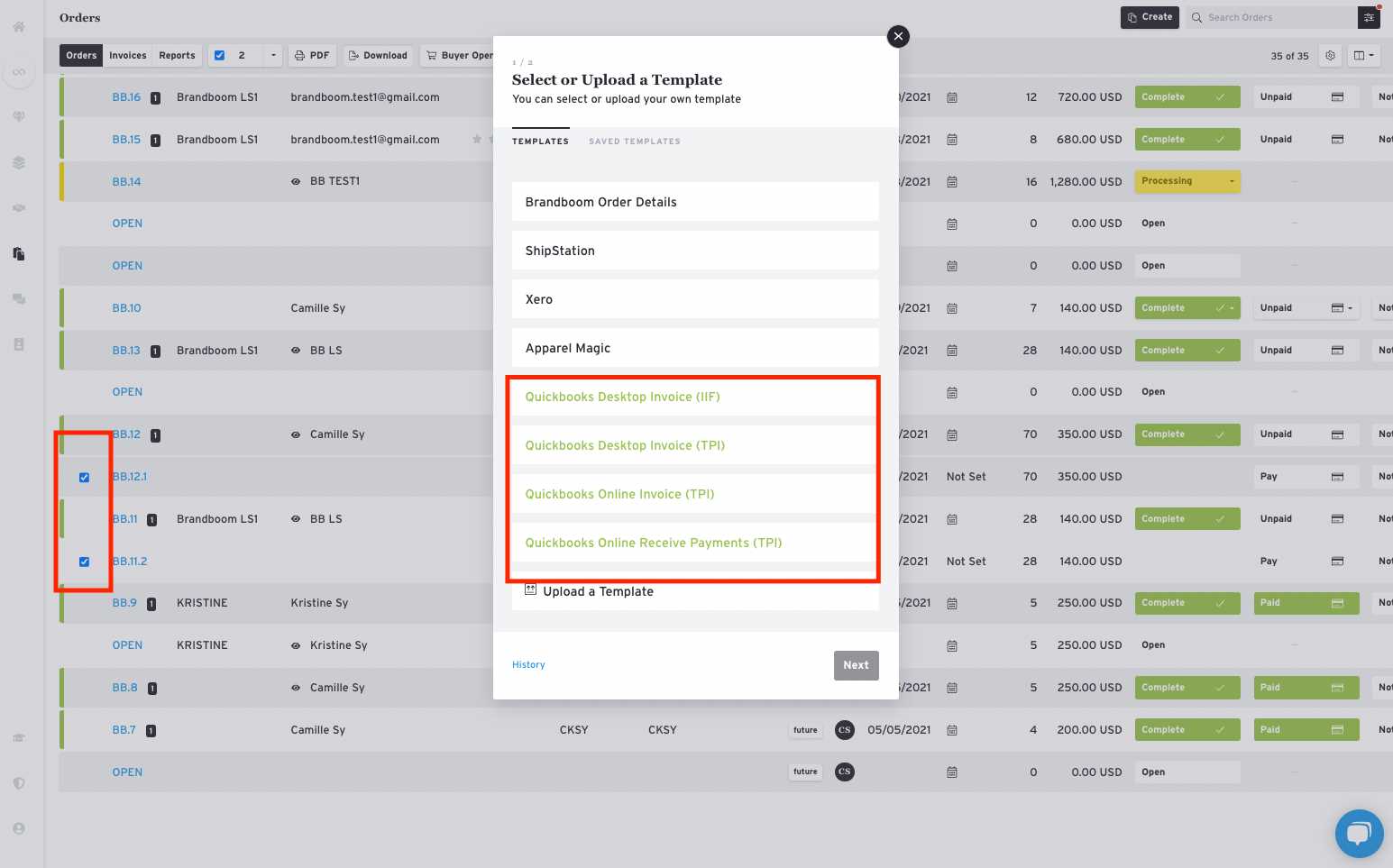 export invoice template from quickbooks desktop