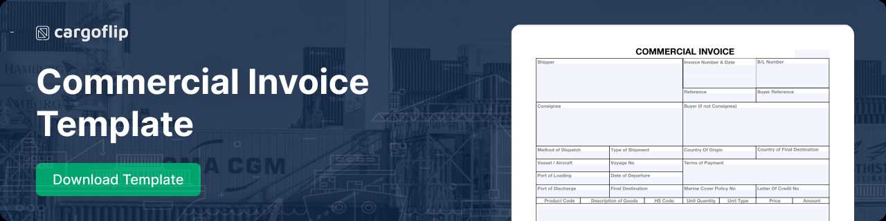 proforma invoice for customs clearance template