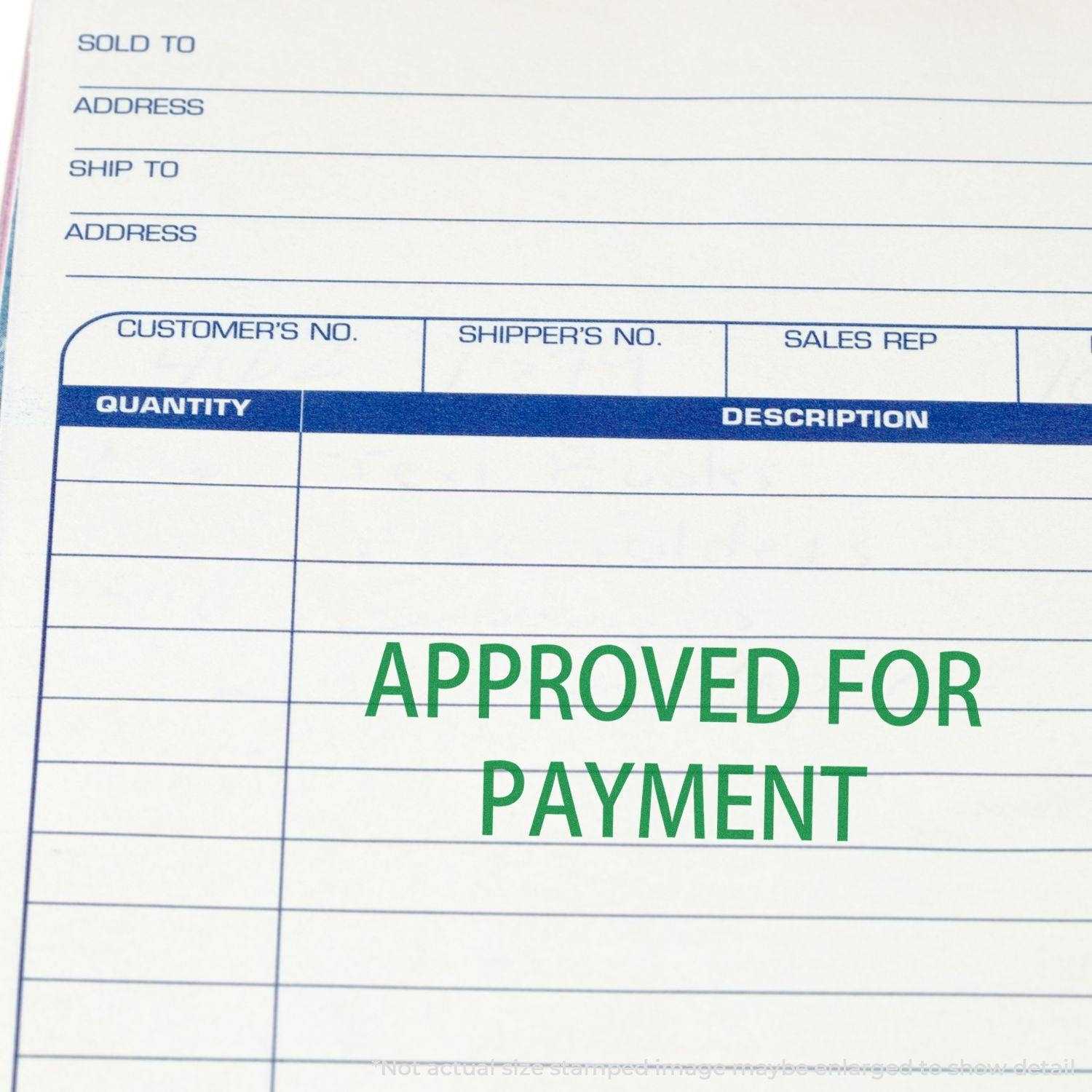 invoice approval stamp template