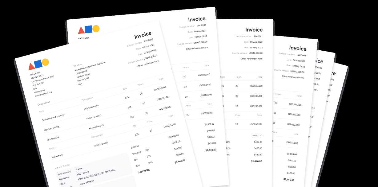 invoice template generator