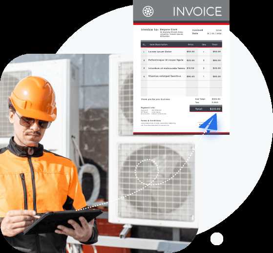air conditioning repair invoice template
