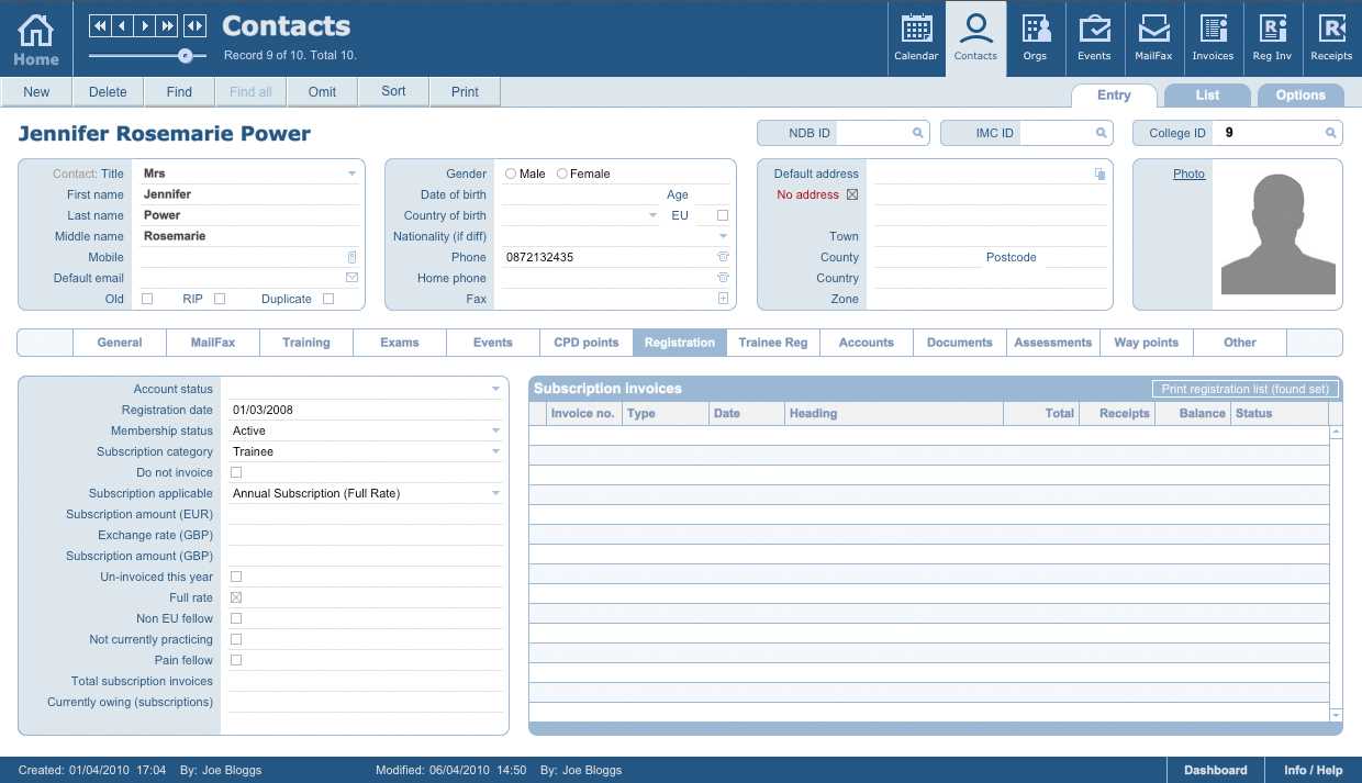 filemaker pro invoice templates