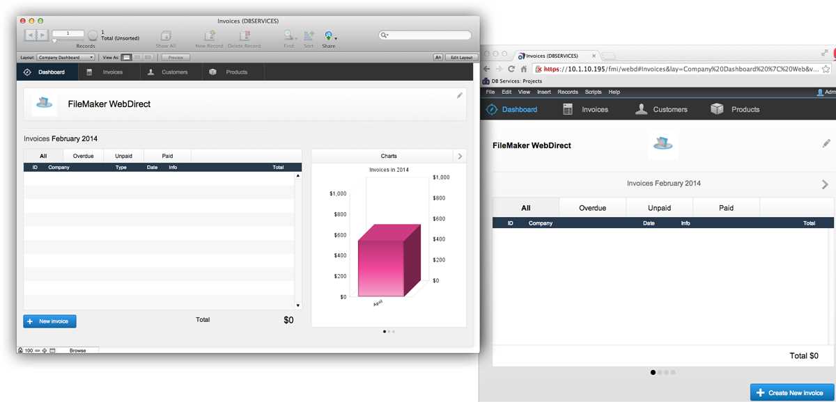 filemaker pro invoice templates