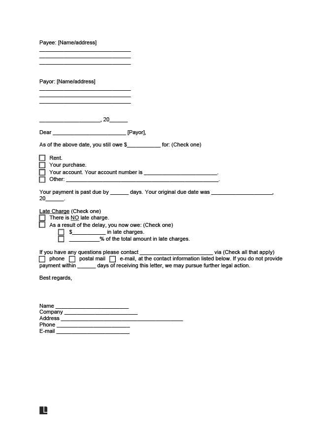 invoice collection letter template