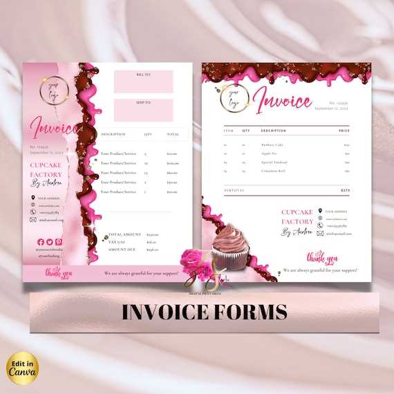 free bakery invoice template