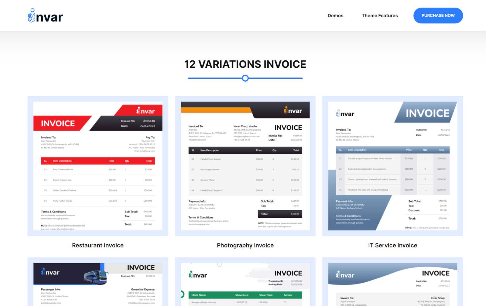 free bootstrap invoice template