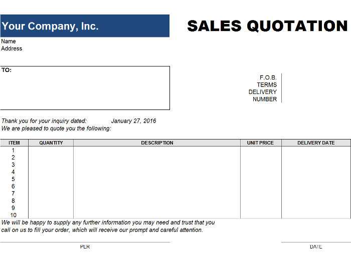 templates for quotes and invoices