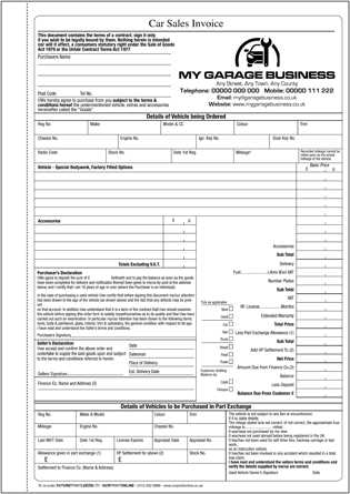 free garage invoice template