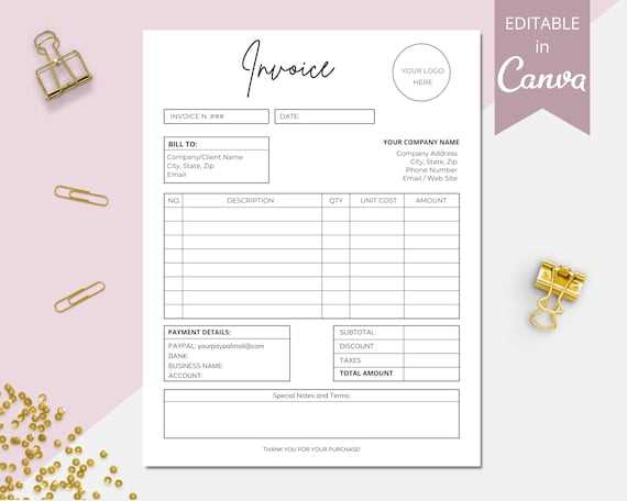 invoice template form