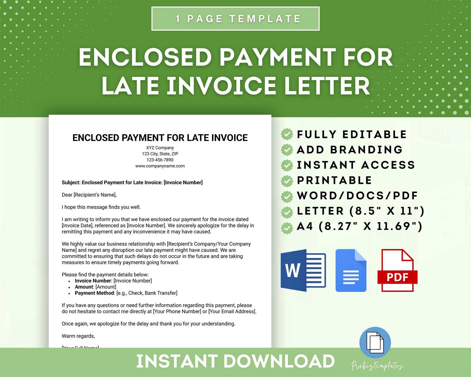 invoice notice template