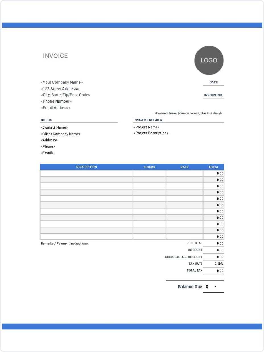 free invoice template printable