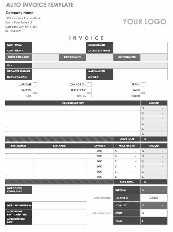 free invoice templates to fill in and print