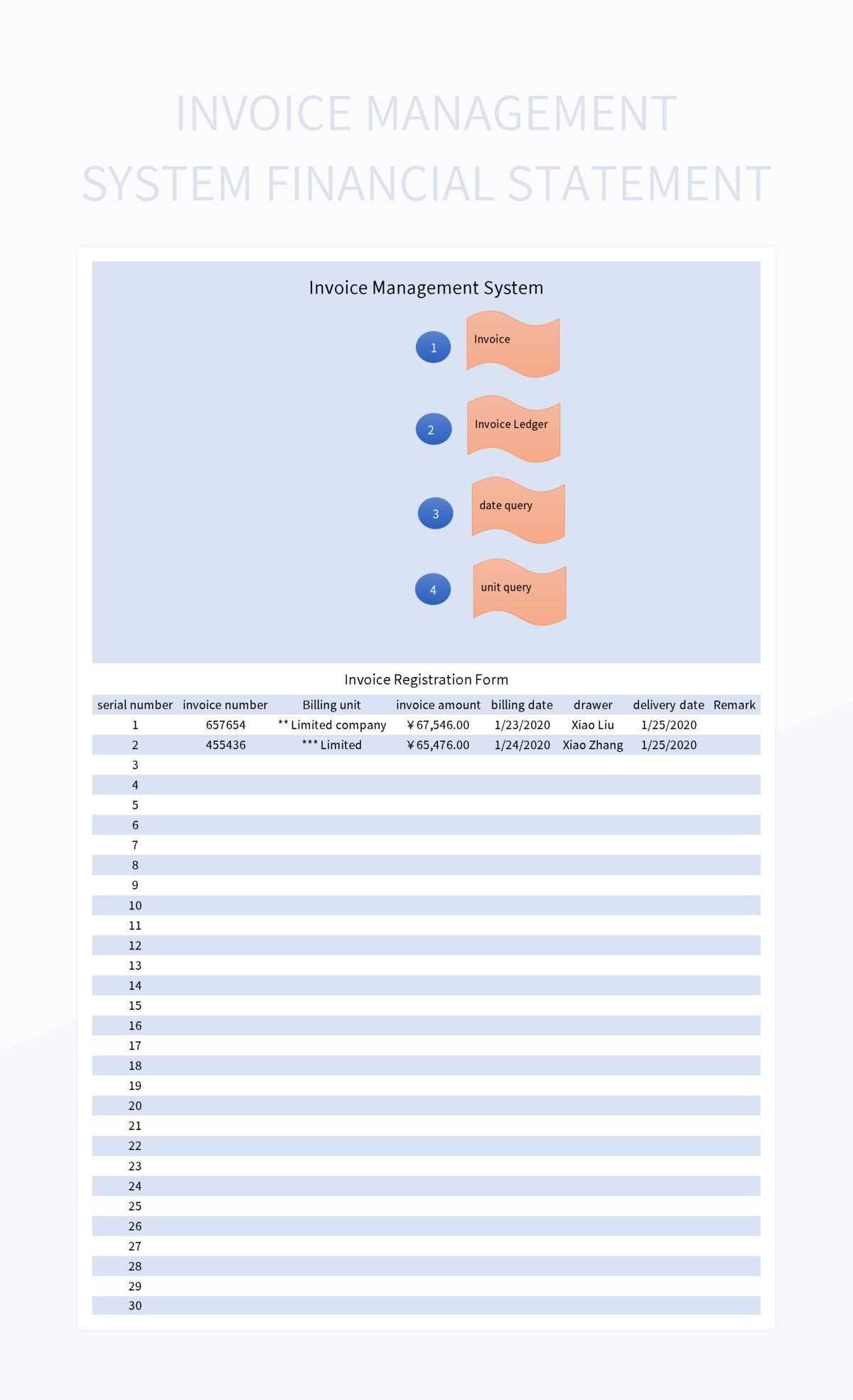 invoice statement template