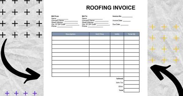 free roof invoice template