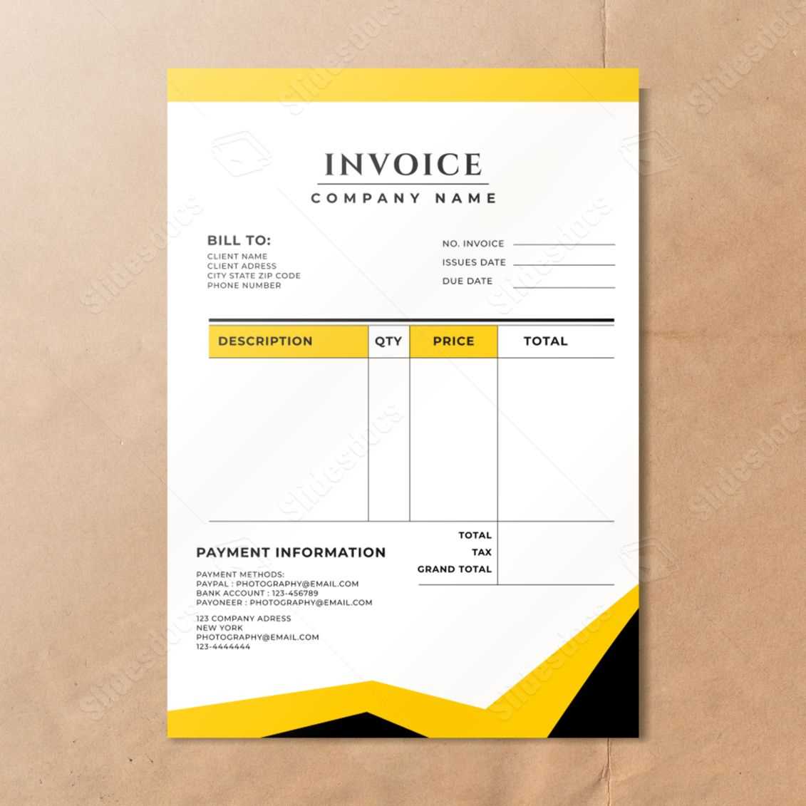 word tax invoice template