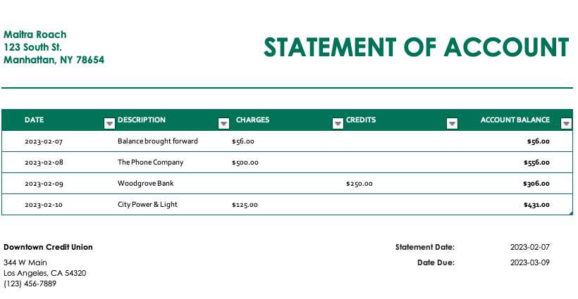 invoice template in excel format